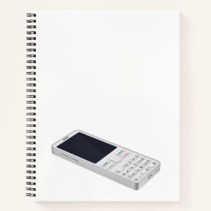 Carnet Téléphone mobile blanc