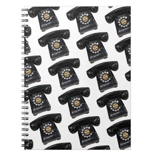 Carnet Téléphone Rotary vintage (Devant)