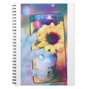 Carnet Téléphone tournesol