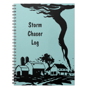 Carnet Tempête Chaser Tornado Twister Météorologie