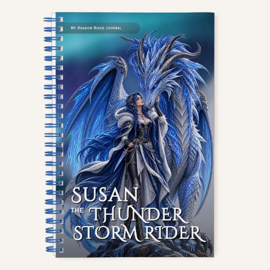 Carnet Tempête de fantasy Dragon Aventure mythique (Recto)