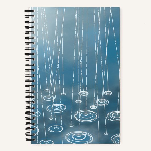 Carnet Tempête de pluie bleue (Recto)