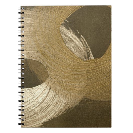 Carnet Tempête de sable circulaire dans Tan et Dark Brown (Devant)