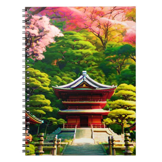 Carnet Temple des fleurs de cerisier (Devant)