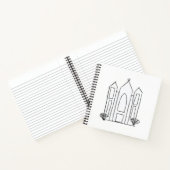 Carnet Temple mormon simple moderne de Salt Lake City (Intérieur)