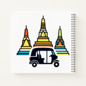 Carnet Temples thaïlandais et tuk tuks (Dos)