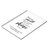 Carnet TEMPS DE MONTRER MOtivationnel personnalisé (Côté gauche)