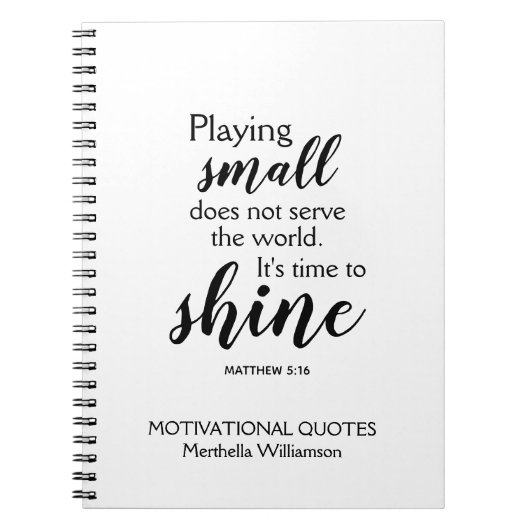 Carnet TEMPS DE MONTRER MOtivationnel personnalisé (Devant)