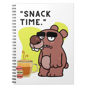 CARNET TEMPS DE SNAK ! - FUNNY-ANIMAL- COFFEE-COOKIES