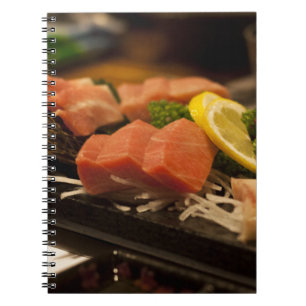 Carnet Temps de Sushi Thon Thon Fête Nourriture de Poisso
