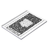 Carnet TEN TRUTHS citation de Nietzsche (Côté gauche)