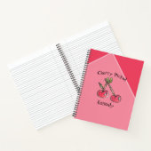 Carnet Tendance Cherry rose Nom moderne Cute Kitschy Fun (Intérieur)