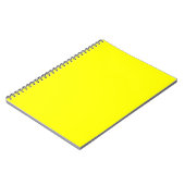 Carnet Tendance citron jaune uni couleur | Élégant (Côté gauche)