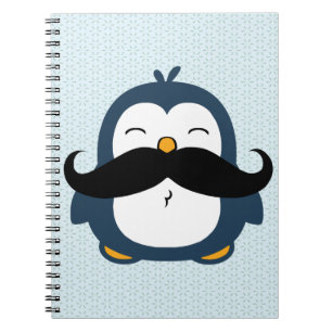 Carnet Tendance de moustache de pingouin