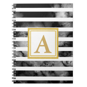 Carnet Tendance du monogramme de la Parties scintillant d