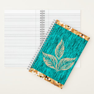 Carnet Tendance Élégante Sarcelle