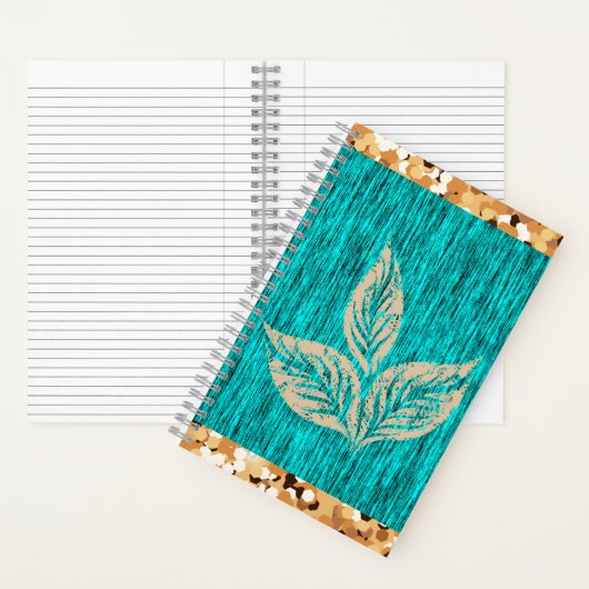 Carnet Tendance Élégante Sarcelle (À l'intérieur)