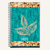 Carnet Tendance Élégante Sarcelle  (Recto)
