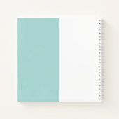 Carnet tendance en bleu et blanc (Dos)