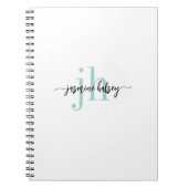 Carnet Tendances Simples Nom et Initiales (Devant)