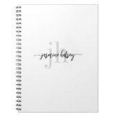 Carnet Tendances simples Nom et initiales (Devant)