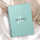 Carnet Tendances Simples Nom et Initiales
