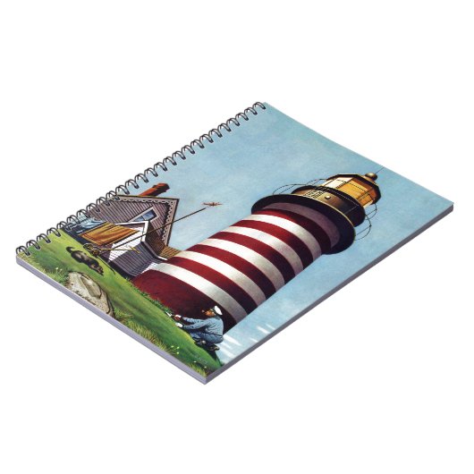 Carnet Teneur de phare par Stevan Dohanos (Côté gauche)