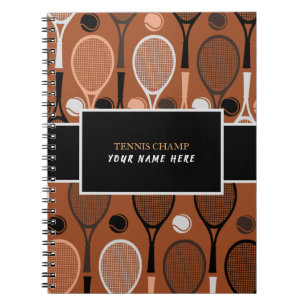 Carnet Tennis Champ Votre Joueur Nom Drôle Personnalisé