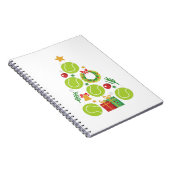 Carnet Tennis Christmas Tree | Cadeau de Noël Sports (Côté Droit)