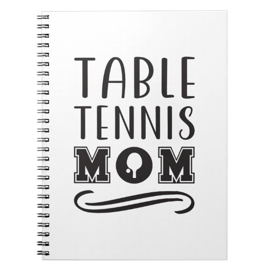 Carnet Tennis de table Maman 2 (Devant)