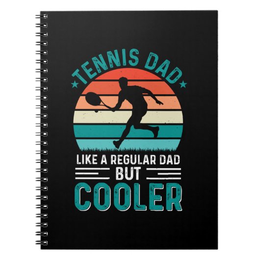 Carnet Tennis Papa Retro Sunset (Devant)