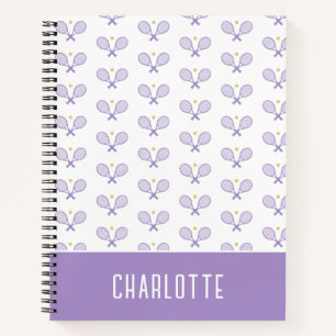Carnet Tennis Personnalisé Motif Tennis Personnalisé