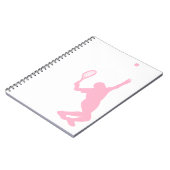 Carnet Tennis rose clair (Côté gauche)