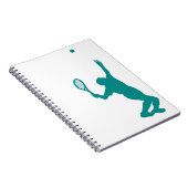 Carnet Tennis vert turquoise (Côté Droit)