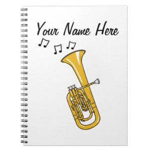 Carnet Ténor Horn Brass Musicien Musique Enseignant Perso