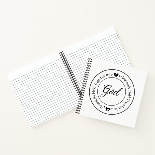 Carnet Tenue avec grâce par Dieu (Intérieur)
