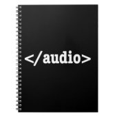 Carnet Terminer le code HTML5 audio (Devant)