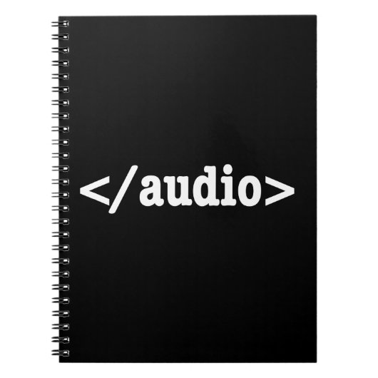 Carnet Terminer le code HTML5 audio (Devant)