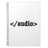 Carnet Terminer le code HTML5 audio (Devant)