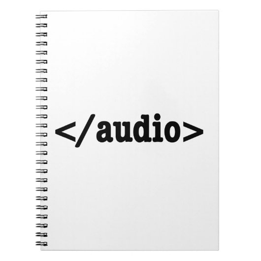 Carnet Terminer le code HTML5 audio (Devant)