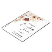 Carnet Terracotta Boho Floral Pampas Fête des mariées Inv (Côté gauche)