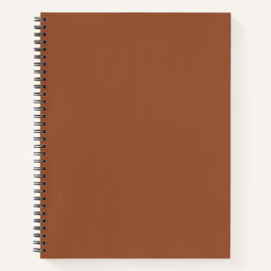 Carnet Terracotta Burnt Orange couleur solide