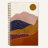 Carnet Terracotta Desert Sun | ABSTRAIT (Recto)