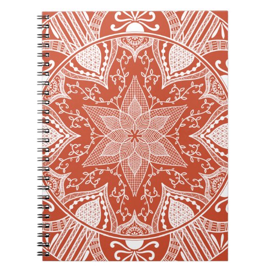 Carnet Terracotta Mandala (Devant)