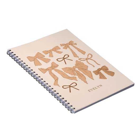 Carnet Terracotta Romantic Bows (Côté Droit)