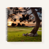 Carnet Terrain de golf au coucher du soleil (Devant)