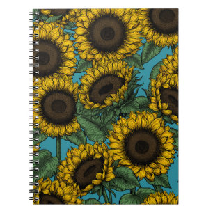 Carnet Terrain de tournesol