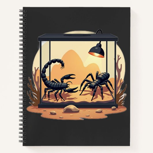 Carnet Terrarium pour scorpion Habitat (Devant)