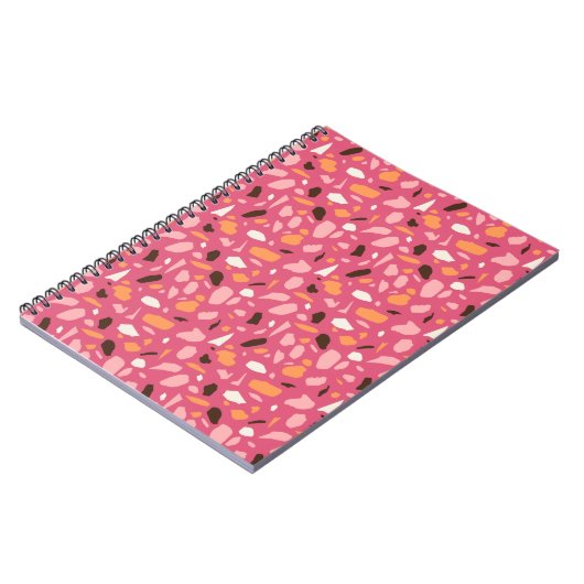 Carnet Terrazzo Motif rose (Côté gauche)