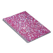 Carnet Terrazzo Texture : Elégance blanche rose. (Côté Droit)